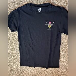Clearwater Beach Black Short Sleeve Tee